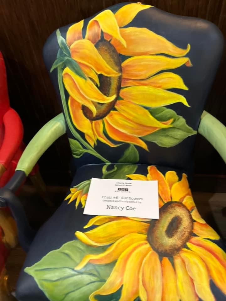 Chair-ish Artful Chairs Auctioned for Atlanta Grade School Friends, by Nancy Coe